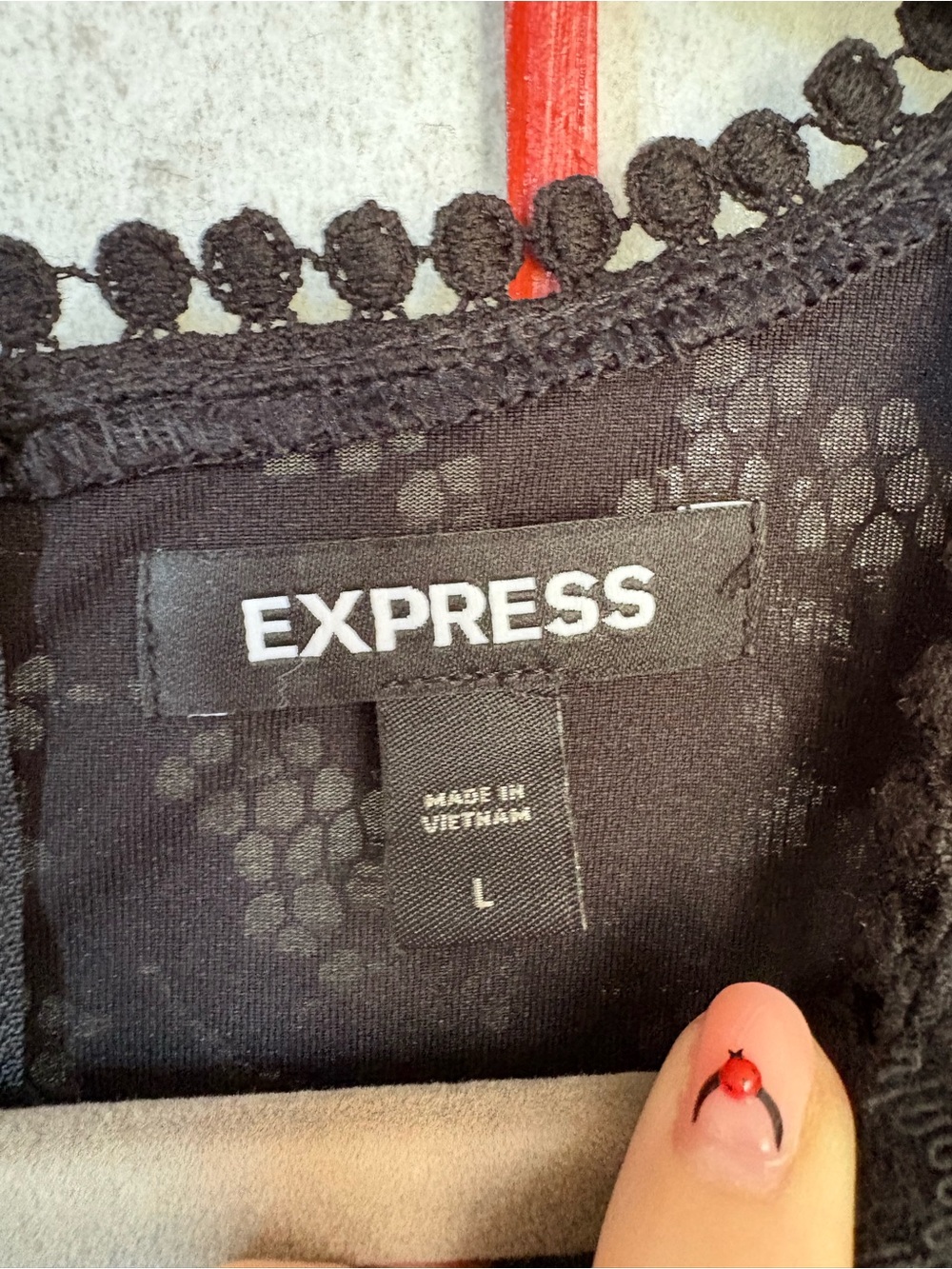 Express Black Lace Long-Sleeve Puff Dress with Waist Cutouts - Picture 7 of 12